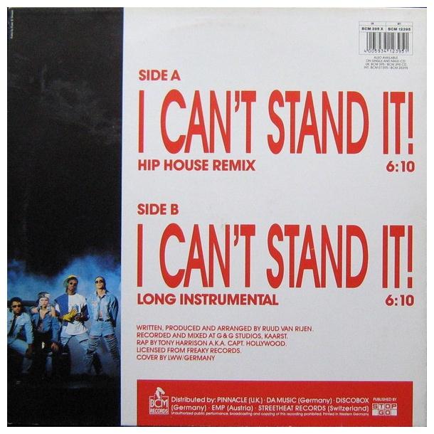 TWENTY 4 SEVEN - I CAN T STAND IT(HIP HOUSE REMIX) | 12" MAXI SINGLE USADO