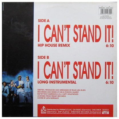 TWENTY 4 SEVEN - I CAN T STAND IT(HIP HOUSE REMIX) | 12" MAXI SINGLE USADO