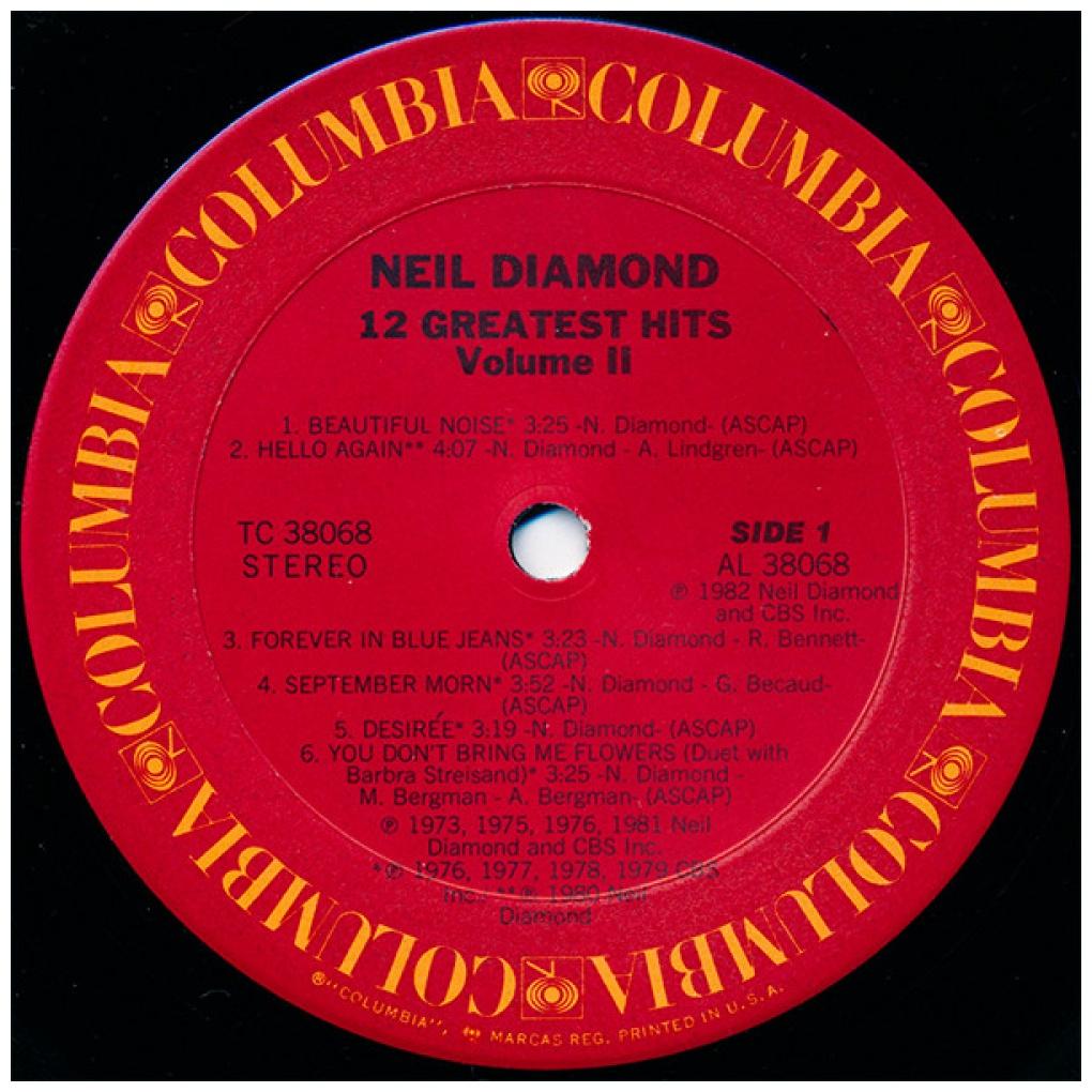 NEIL DIAMOND - 12 GREATEST HITS VOL.II | VINILO USADO