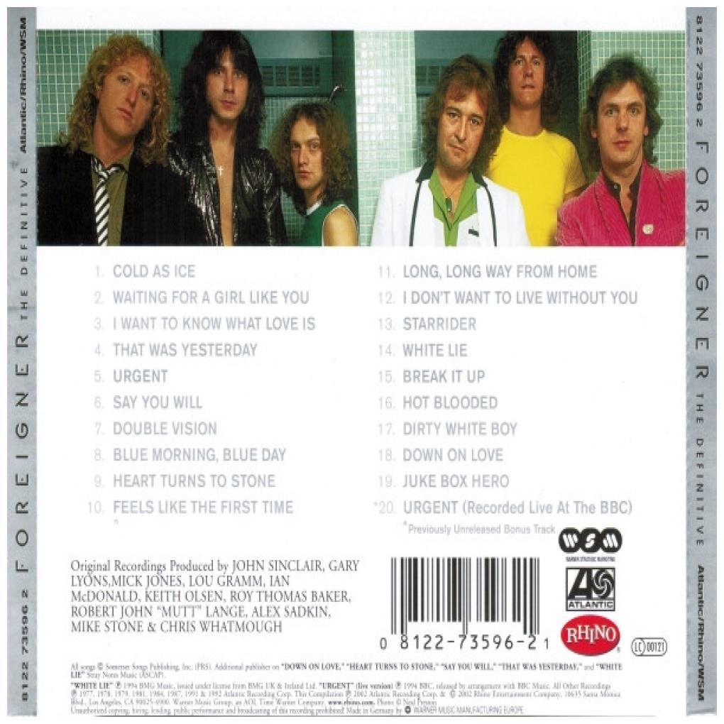 FOREIGNER  - THE DEFINITIVE | CD
