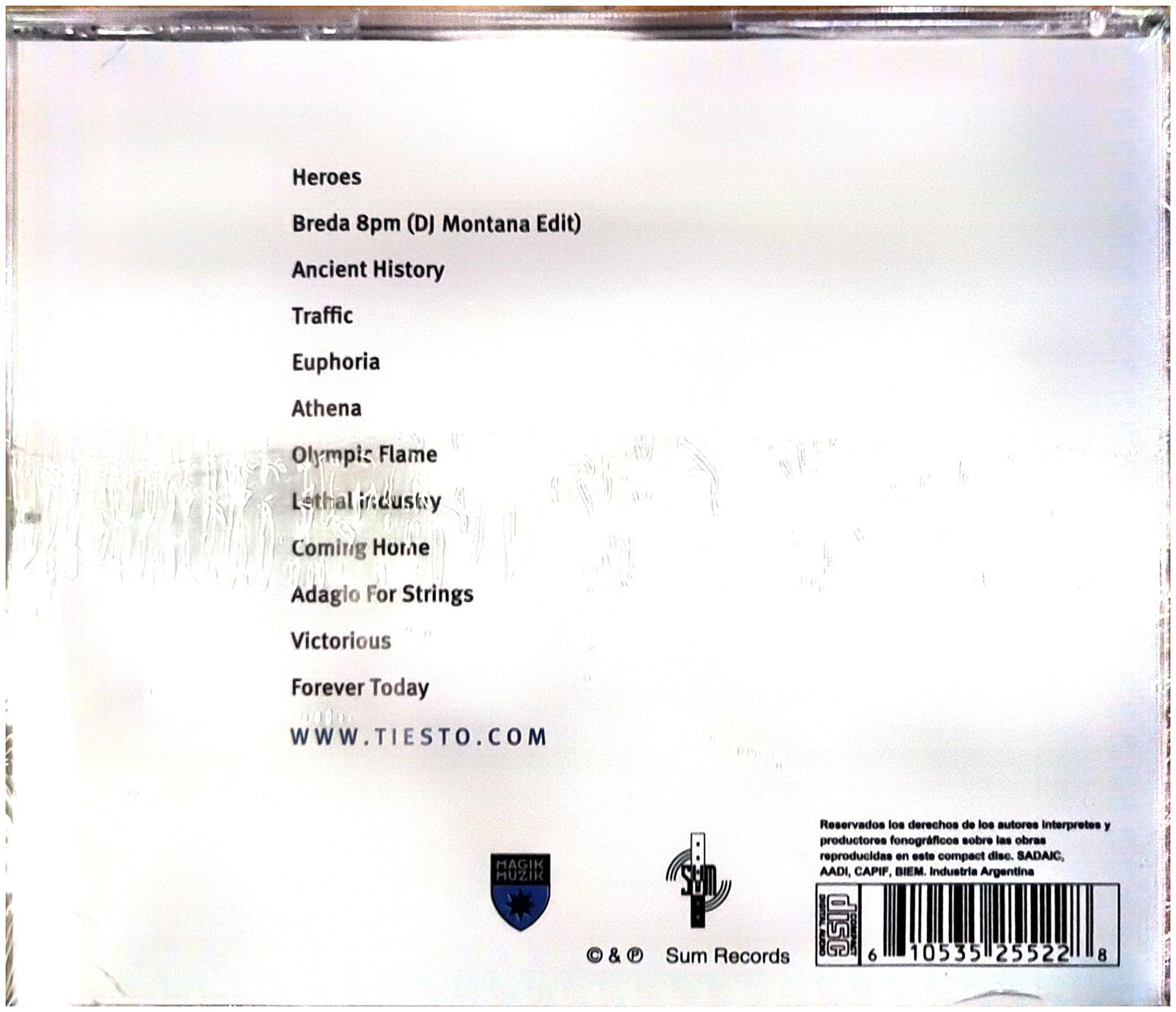 DJ TIESTO - PARADE OF THE ATHLETES   | CD