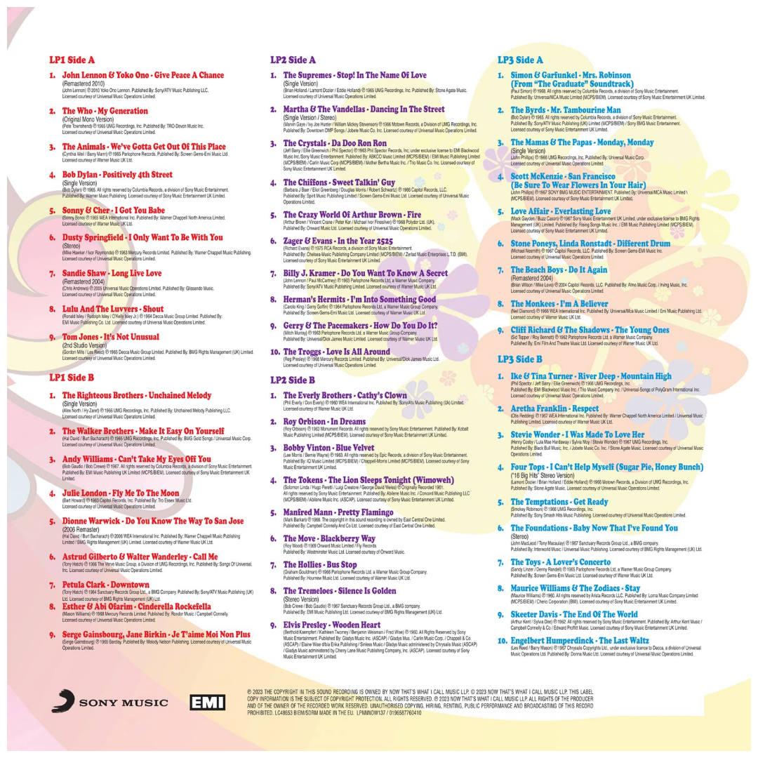NOW 60 S POP - VARIOUS ARTIST (3LP) | VINILO