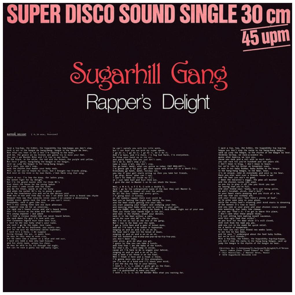 SUGARHILL GANG - RAPPERS DELIGHT | 12'' MAXI SINGLE USADO