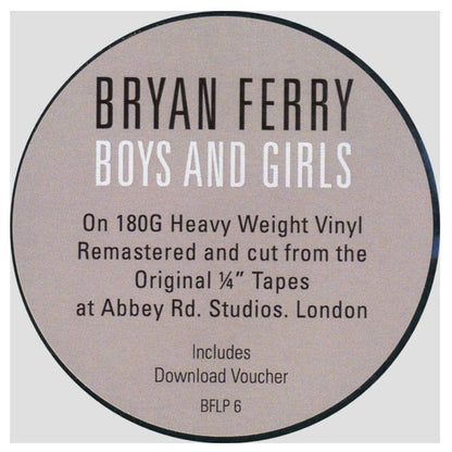 BRYAN FERRY - BOYS AND GIRLS | VINILO