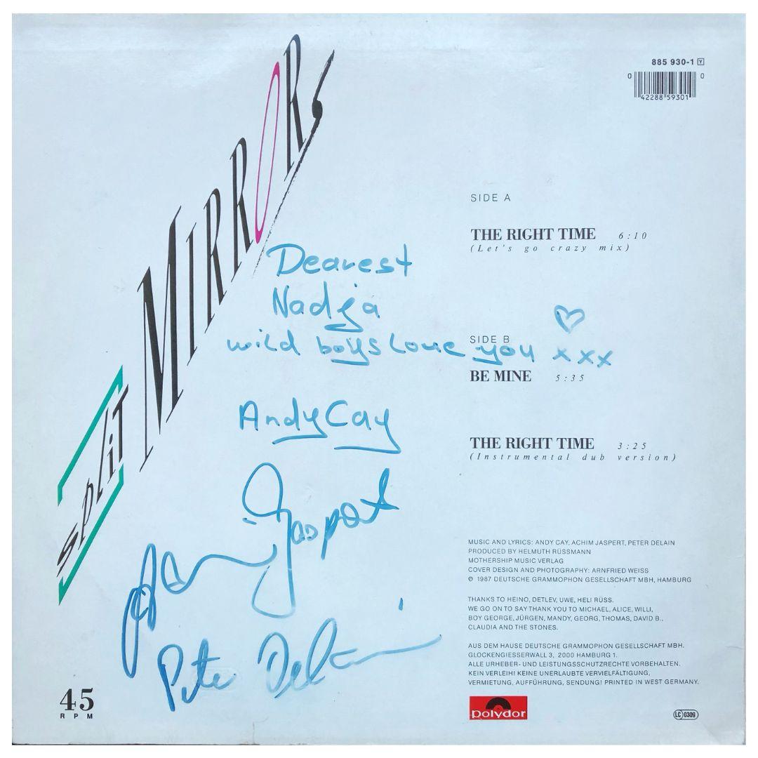 SPLIT MIRROR - THE RIGHT TIME (AUTOGRAFIADO) | 12" MAXI SINGLE USADO