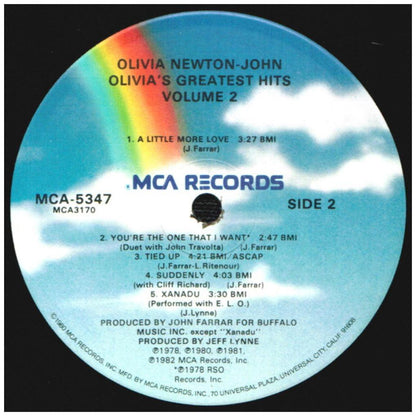 OLIVIA NEWTON JOHN - GREATEST HITS VOL.2 | VINILO USADO