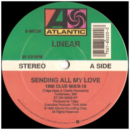 LINEAR - SENDING ALL MY LOVE | 12'' MAXI SINGLE USADO
