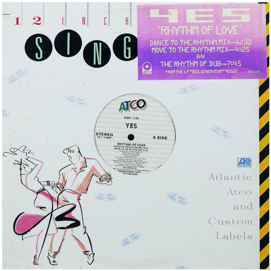 YES  - RHYTHM OF LOVE | 12" MAXI SINGLE USADO