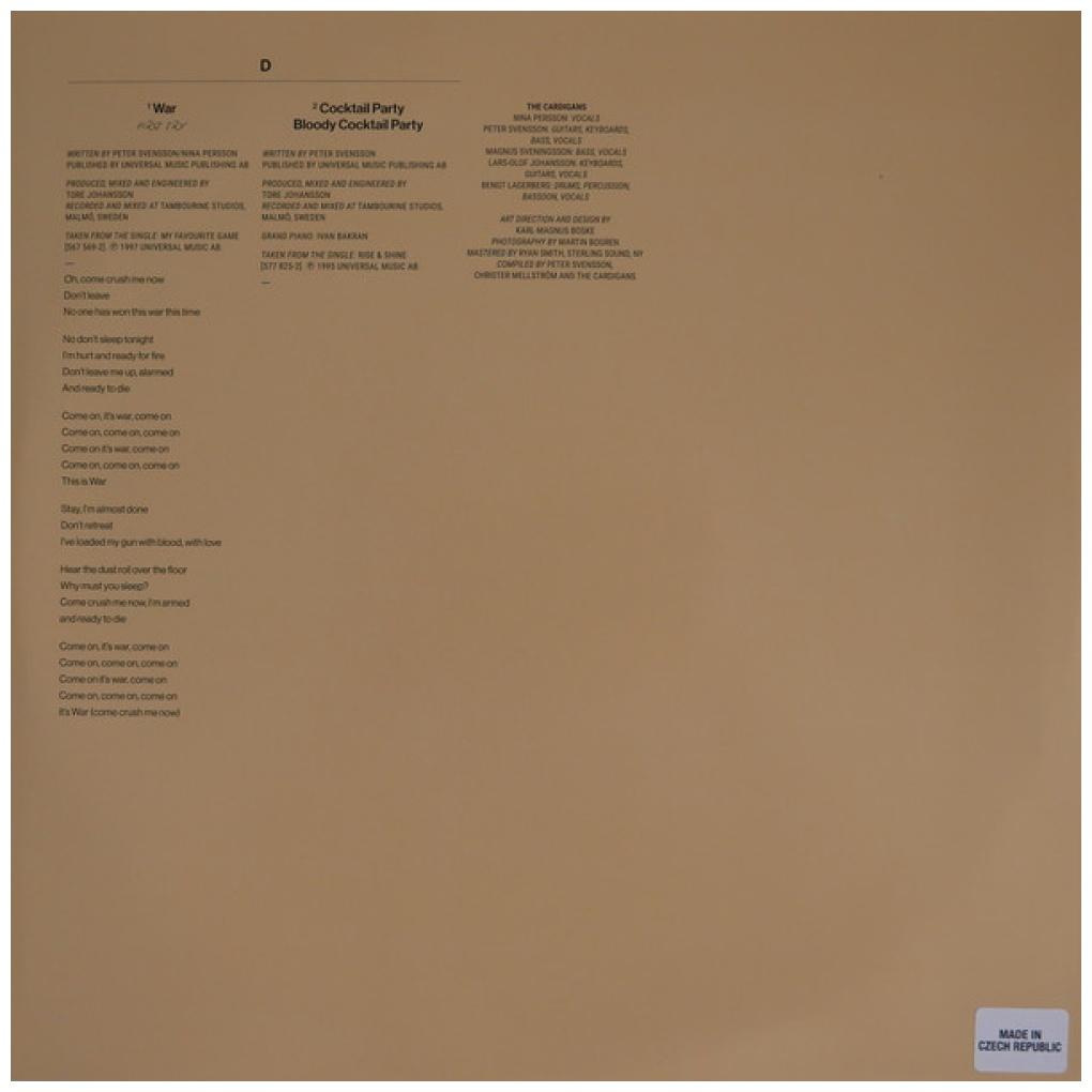 CARDIGANS - THE REST OF THE BEST VOL. 1 (2LP) | VINILO
