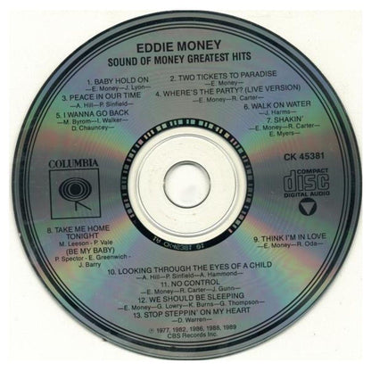 EDDIE MONEY - SOUND OF MONEY: GREATEST HITS  | CD USADO