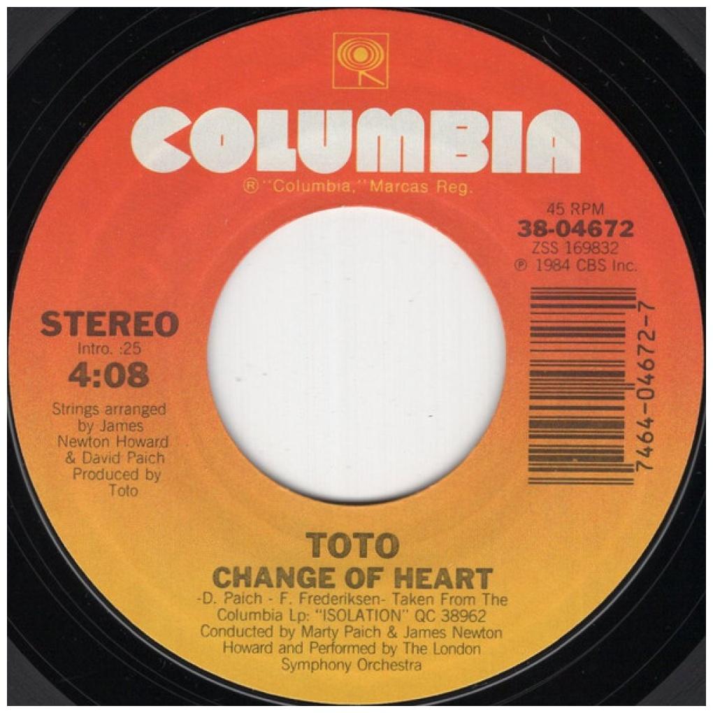 TOTO - STRANGER IN TOWN | 7" SINGLE USADO
