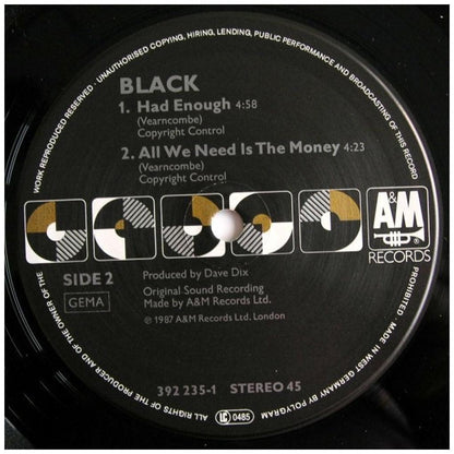 BLACK - WONDERFUL LIFE | 12" MAXI SINGLE VINILO USADO