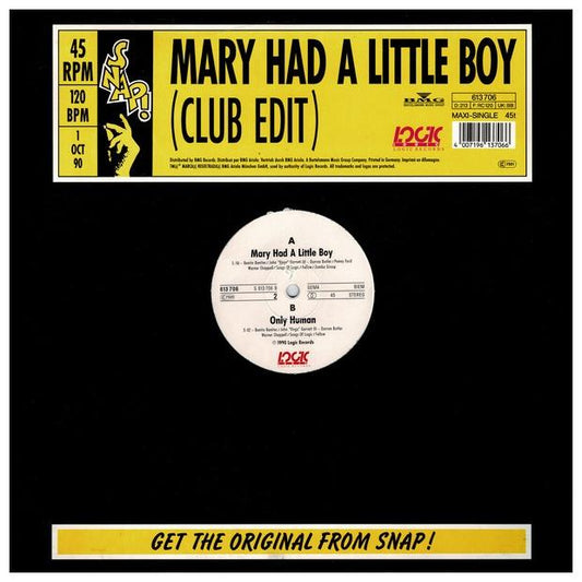 SNAP! - MARY HAD A LITTLE BOY | 12" MAXI SINGLE USADO