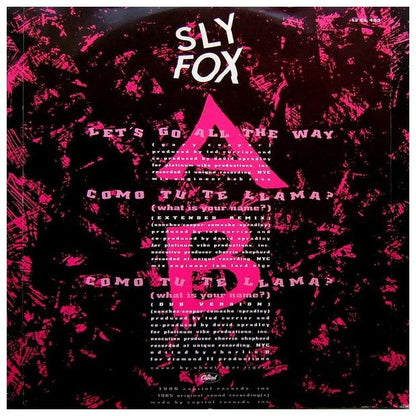 SLY FOX - LET S GO ALL THE WAY | 12" MAXI SINGLE USADO