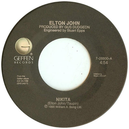ELTON JOHN - NIKITA | 7" SINGLE USADO