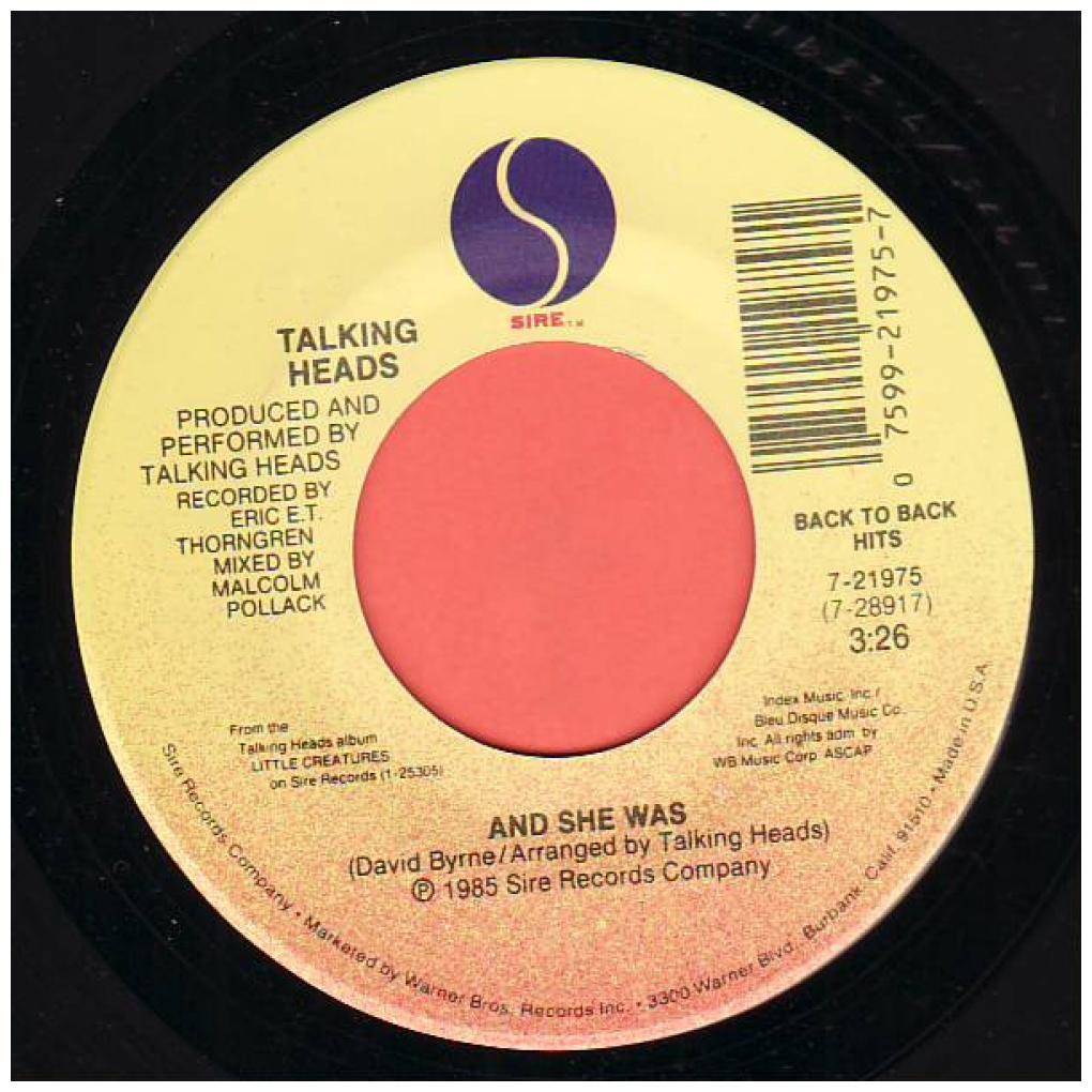 TALKING HEADS - AND SHE WAS | 7" SINGLE USADO