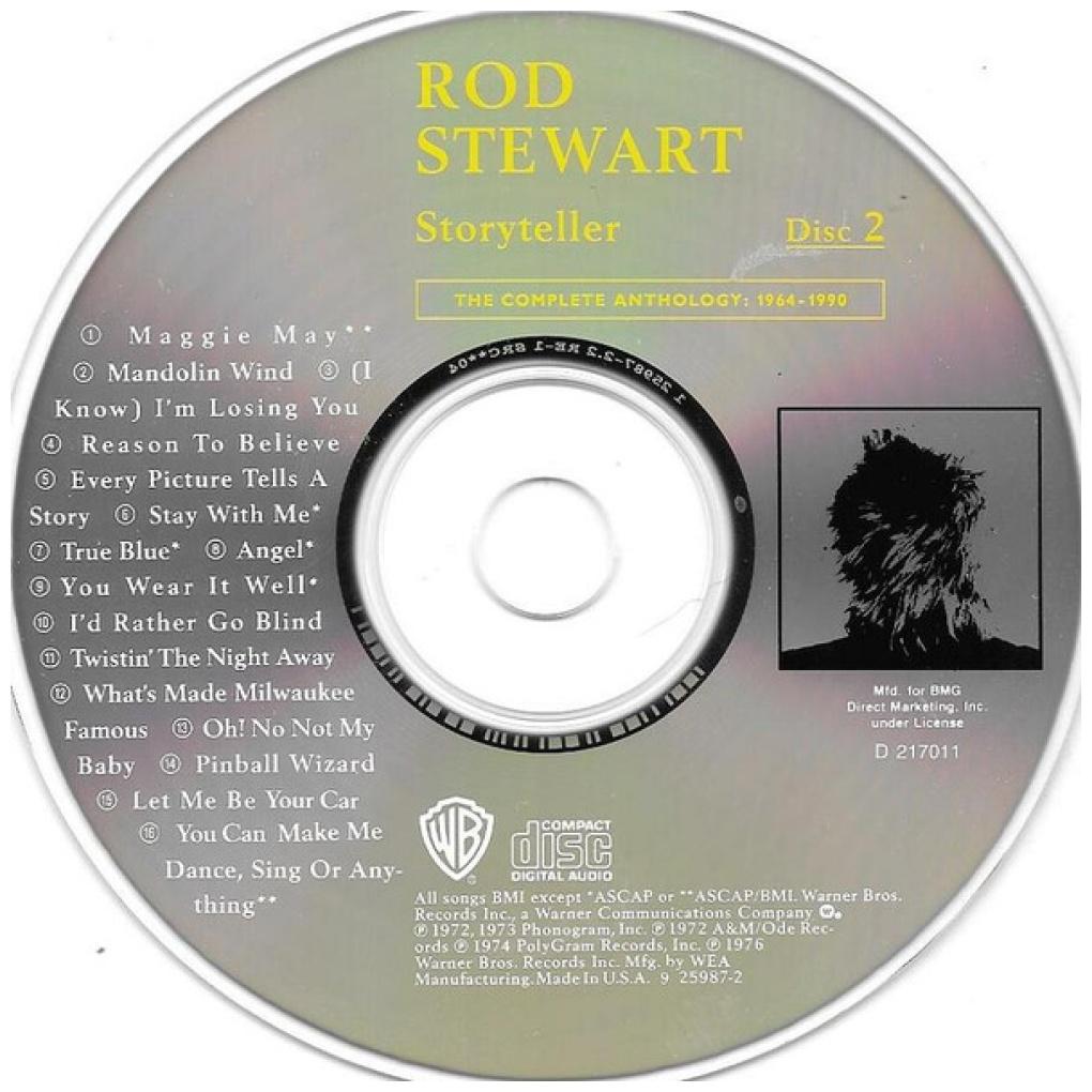 ROD STEWARD - STORYTELLER: THE COMPLETE ANTHOLOGY 1964-1990 (4CD+BOOK) | CD USADO