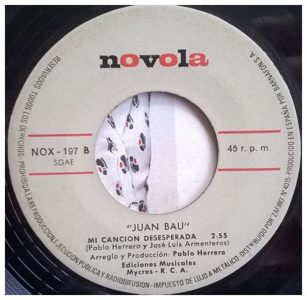 JUAN BAU - LA ESTRELLADE DAVID | 7" SINGLE VINILO USADO
