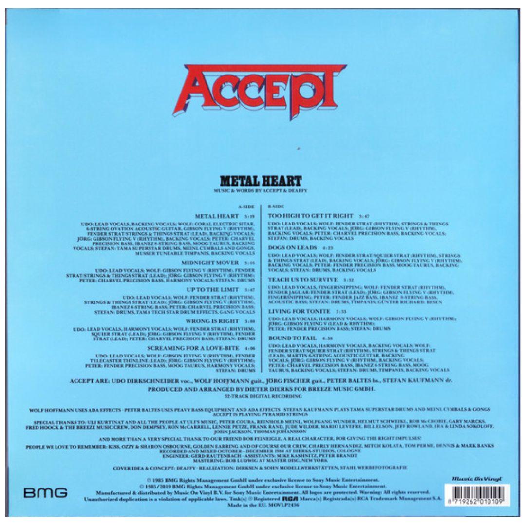 ACCEPT - METAL HEART  | VINILO