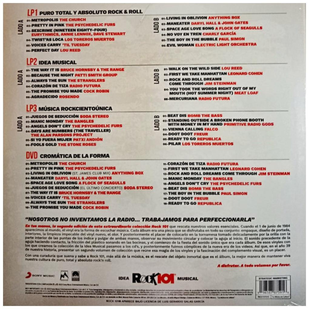 ROCK 101 - IDEA MUSICAL: VARIOS ARTISTAS (3LP+DVD) | VINILO