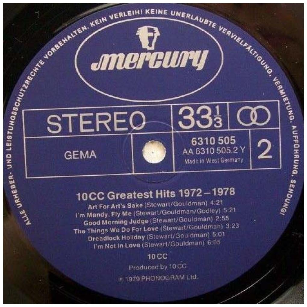 10CC - GREATEST HITS 1972-1978 | VINILO USADO