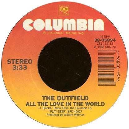 OUTFIELD - ALL THE LOVE IN THE WORLD | 7" SINGLE USADO