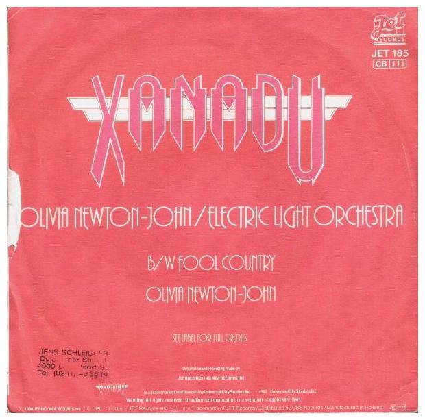 OLIVIA NEWTON JOHN & ELECTRIC LIGHT ORCHESTRA - XANADU | 7   SINGLE VINILO USADO