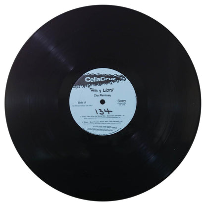 CELIA CRUZ - RIE Y LLORA - THE REMIXES | 12" MAXI SINGLE USADO