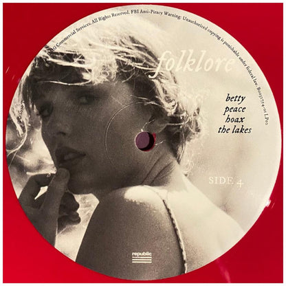 TAYLOR SWIFT - FOLKLORE (2LP) (EXCLUSIVE LTD EDITION) (RED VINYL) | VINILO