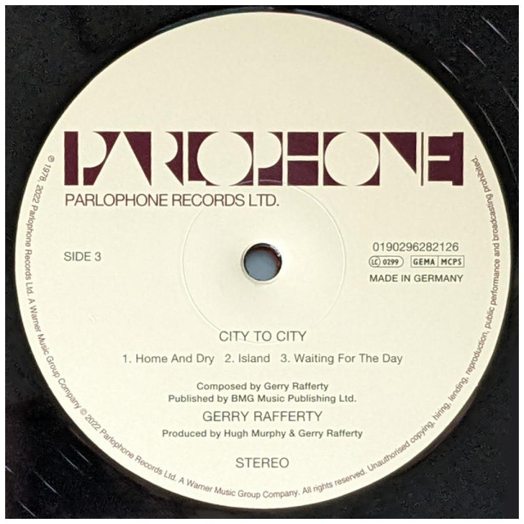 GERRY RAFFERTY - CITY TO CITY (2LP) (HALF SPEED-180GRS) | VINILO