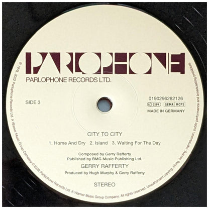 GERRY RAFFERTY - CITY TO CITY (2LP) (HALF SPEED-180GRS) | VINILO