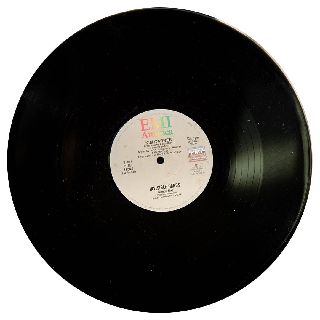 KIM CARNES - INVISIBLE HANDS | 12" MAXI SINGLE USADO