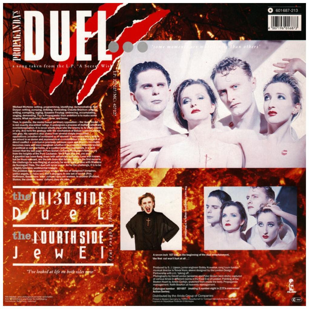 PROPAGANDA - DUEL | 12'' MAXI SINGLE USADO