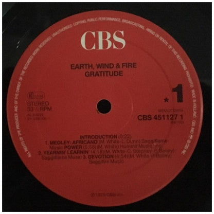 EARTH, WIND & FIRE - GRATITUDE (2LP) | VINILO USADO