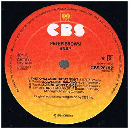 PETER BROWN - SNAP | VINILO USADO