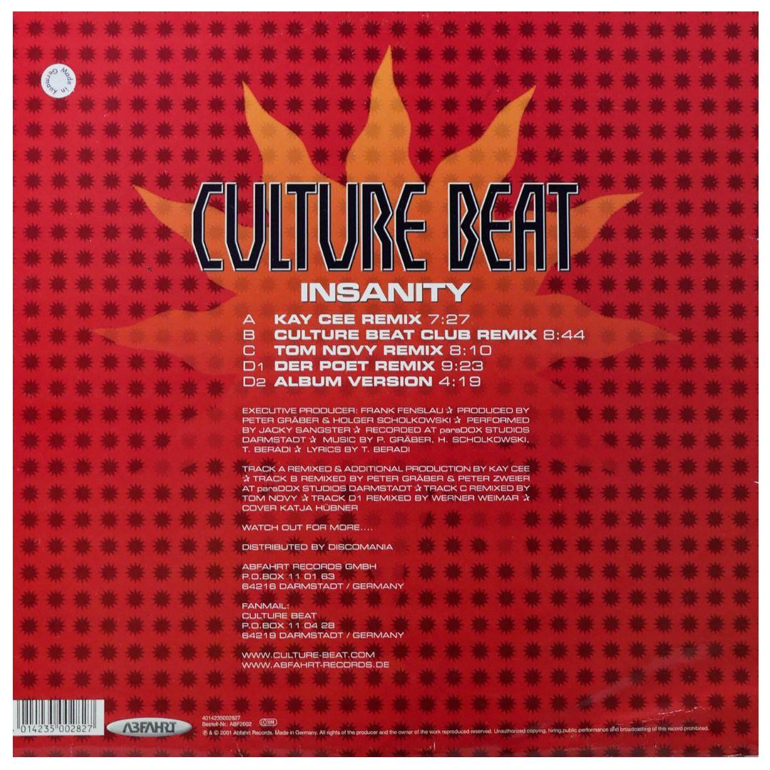 CULTURE BEAT - INSANITY (2LP) | 12" MAXI SINGLE USADO
