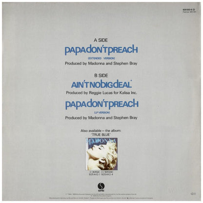 MADONNA - PAPA DON'T PREACH | 12'' MAXI SINGLE USADO