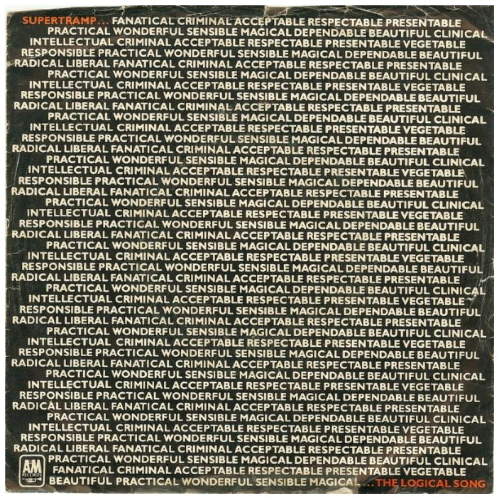 SUPERTRAMP - THE LOGICAL SONG | 7" SINGLE USADO