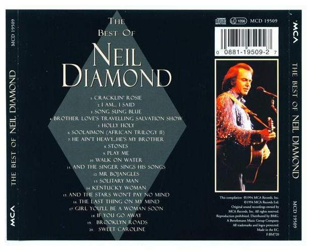 NEIL DIAMOND  - 20 GREATEST HITS: THE BEST OF | CD