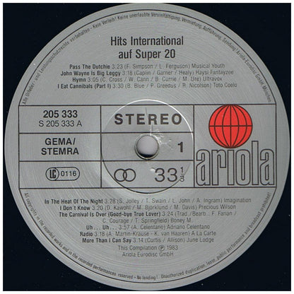 HITS INTERNATIONAL - AUF SUPER 20 | VINILO USADO