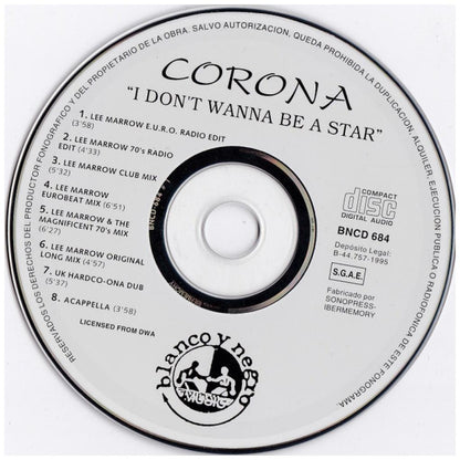 CORONA - I DON'T WANNA BE A STAR (CD MAXI SINGLE) | CD