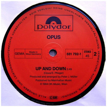 OPUS - LIFE IS LIFE | 12'' MAXI SINGLE USADO