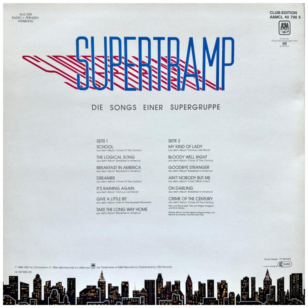 SUPERTRAMP - DIE SONGS EINER: THE BEST OF | VINILO USADO