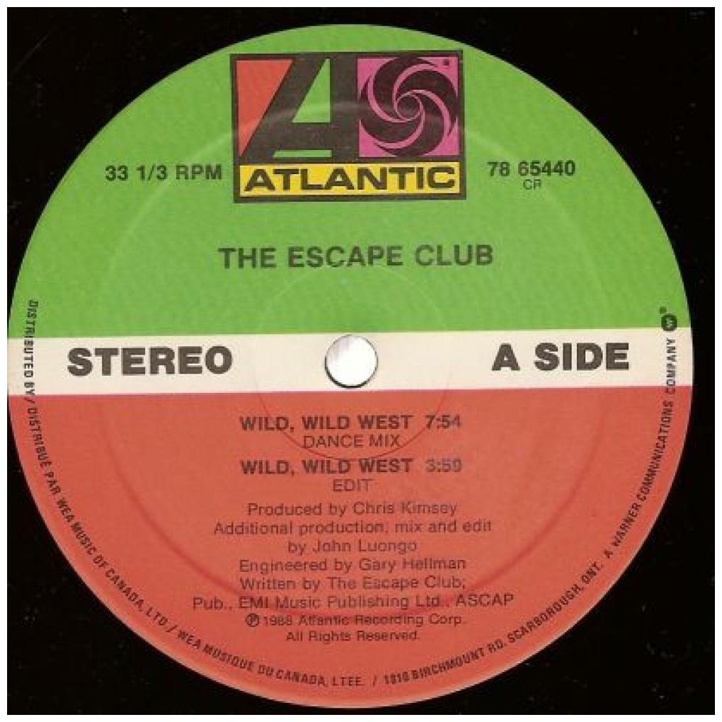 THE ESCAPE CLUB - WILD, WILD WEST | 12'' MAXI SINGLE USADO