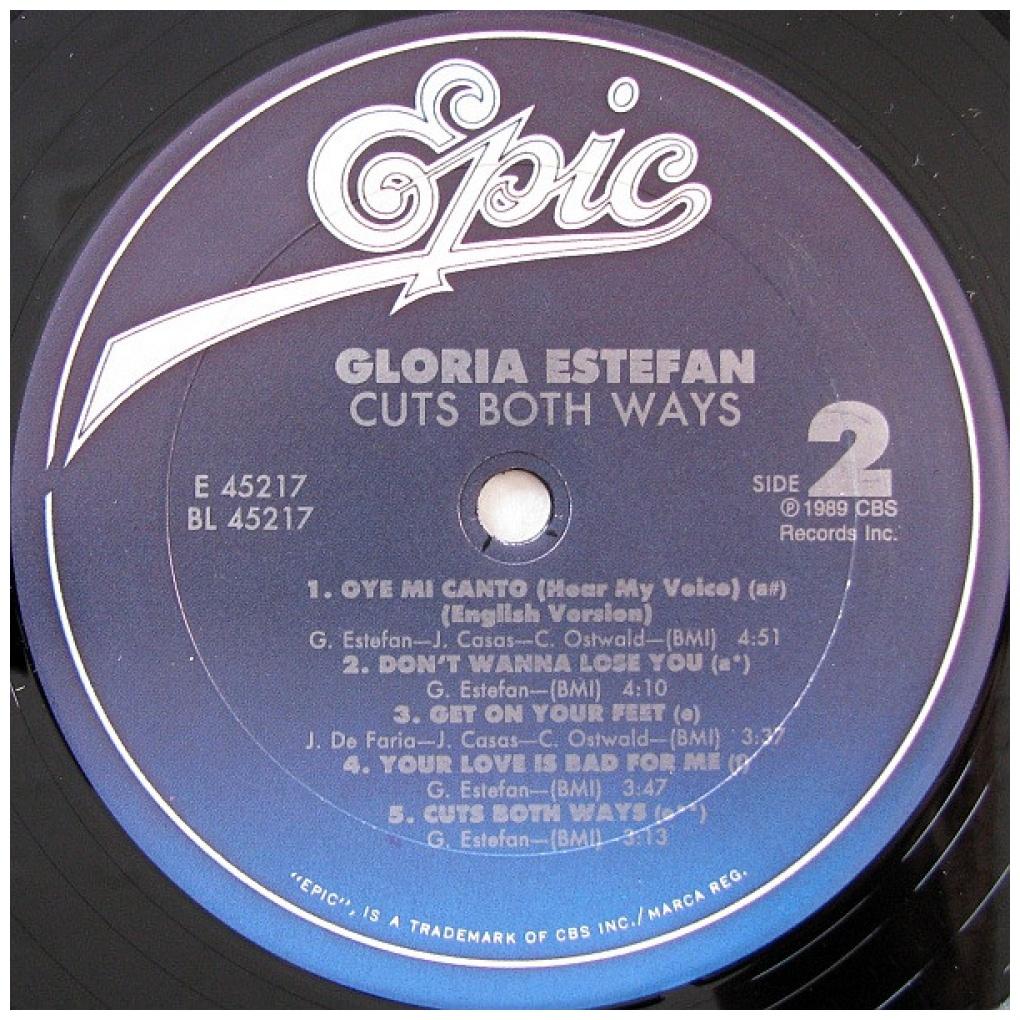 GLORIA ESTEFAN - CUTS BOTH WAYS (VDE NUEVO/SELLADO) | VINILO