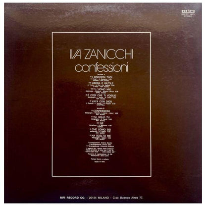 IVA ZANICHI - CONFESSIONI | VINILO USADO