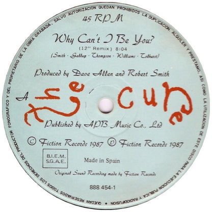 THE CURE - WHY CAN'T I BE YOU? | 12'' MAXI SINGLE USADO