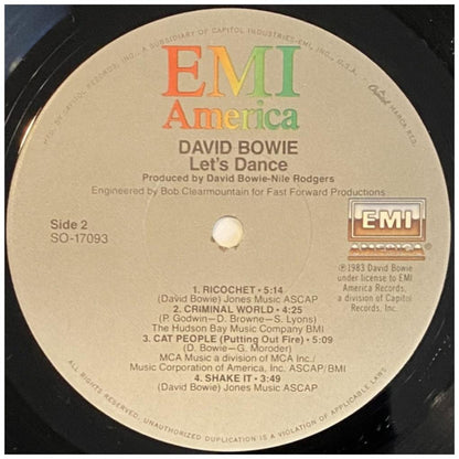 DAVID BOWIE - LET'S DANCE | VINILO USADO