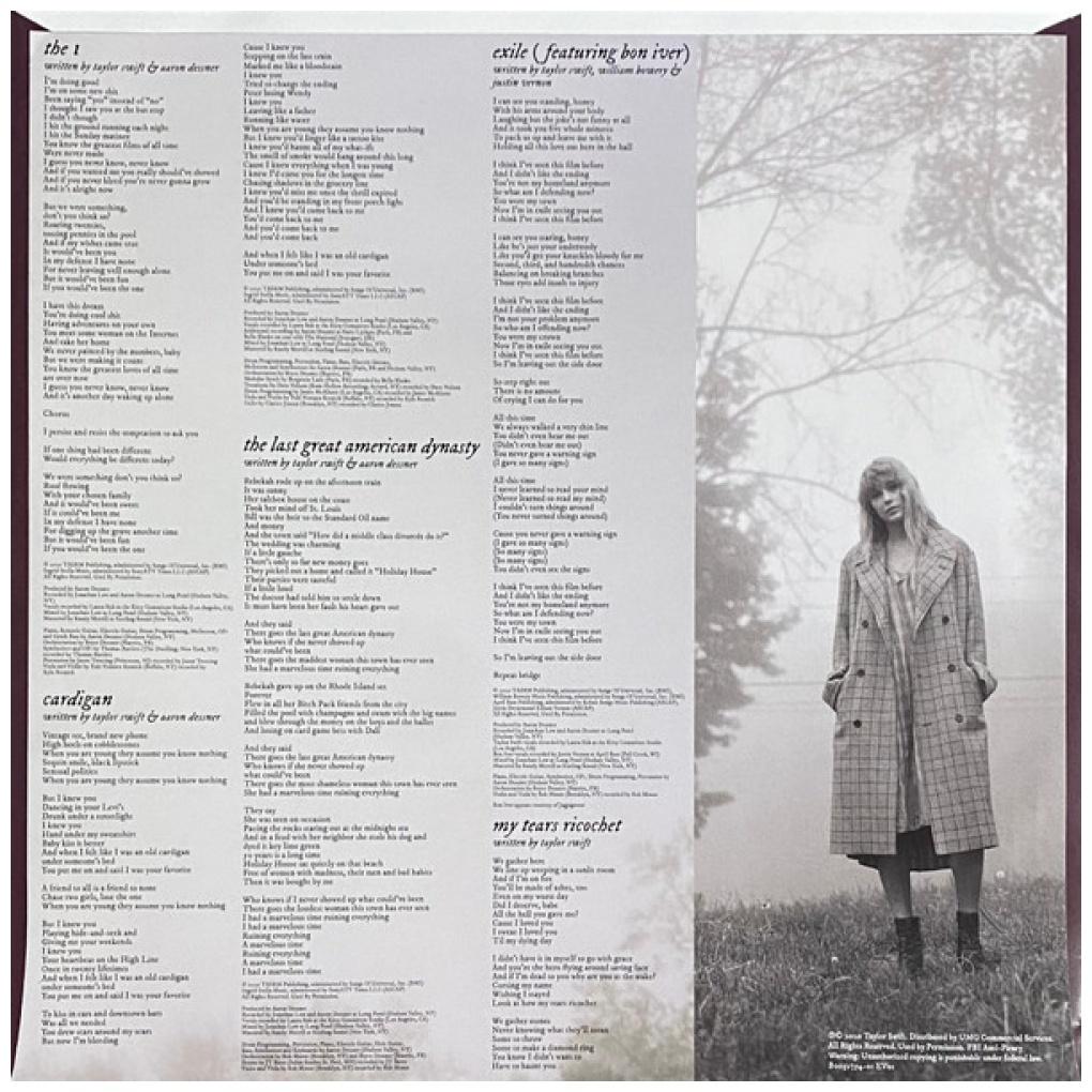 TAYLOR SWIFT - FOLKLORE (2LP) (EXCLUSIVE LTD EDITION) (RED VINYL) | VINILO