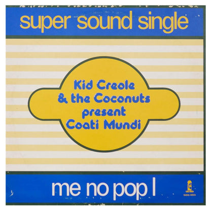 KID CREOLE & THE COCONUTS  - QUE PASA/ME NO POP I | 12 MAXI SINGLE USADO